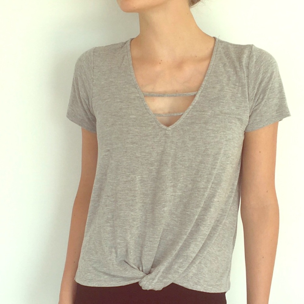 Detailed Gray comfy T